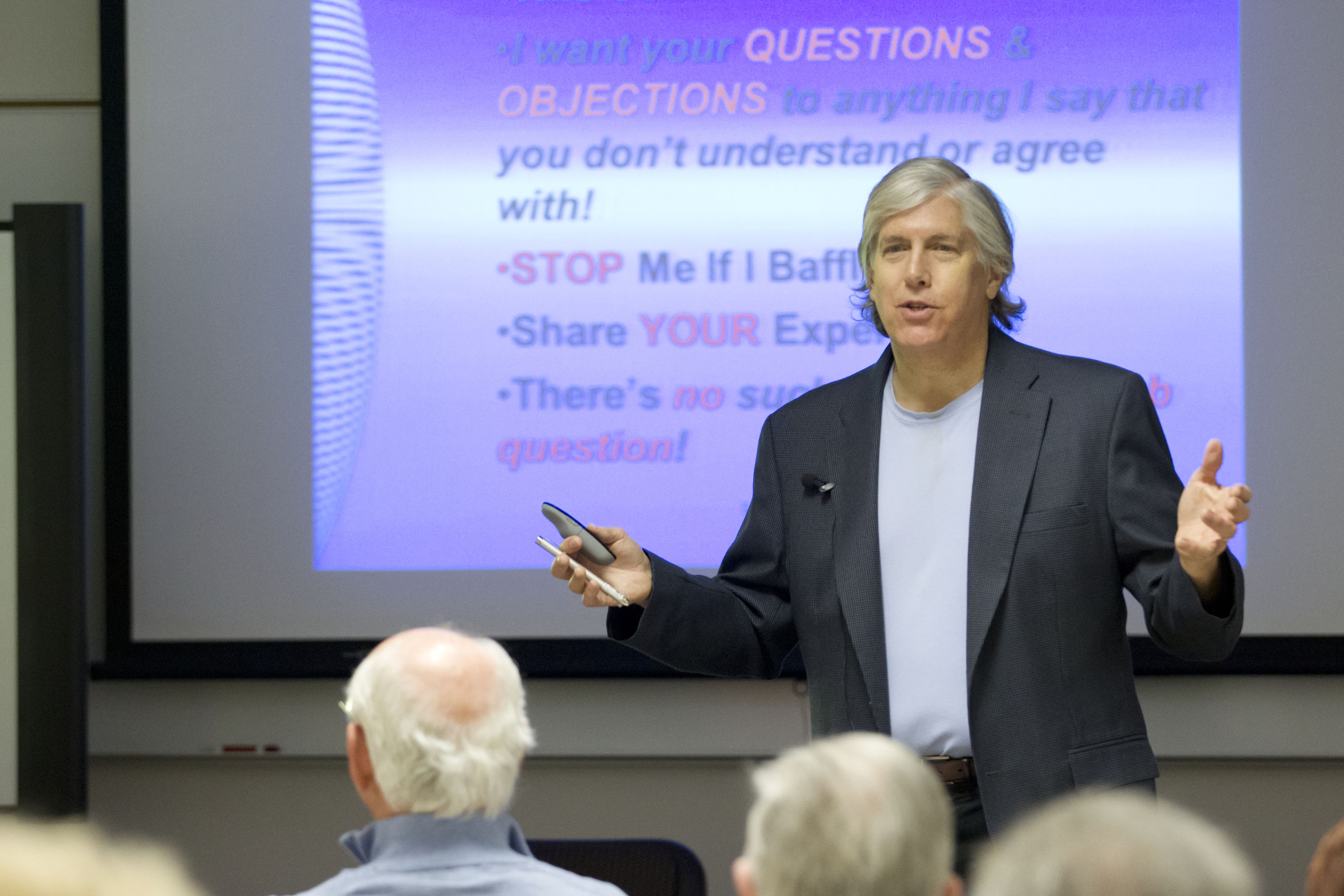 OLLI Instructor Teaching a Course