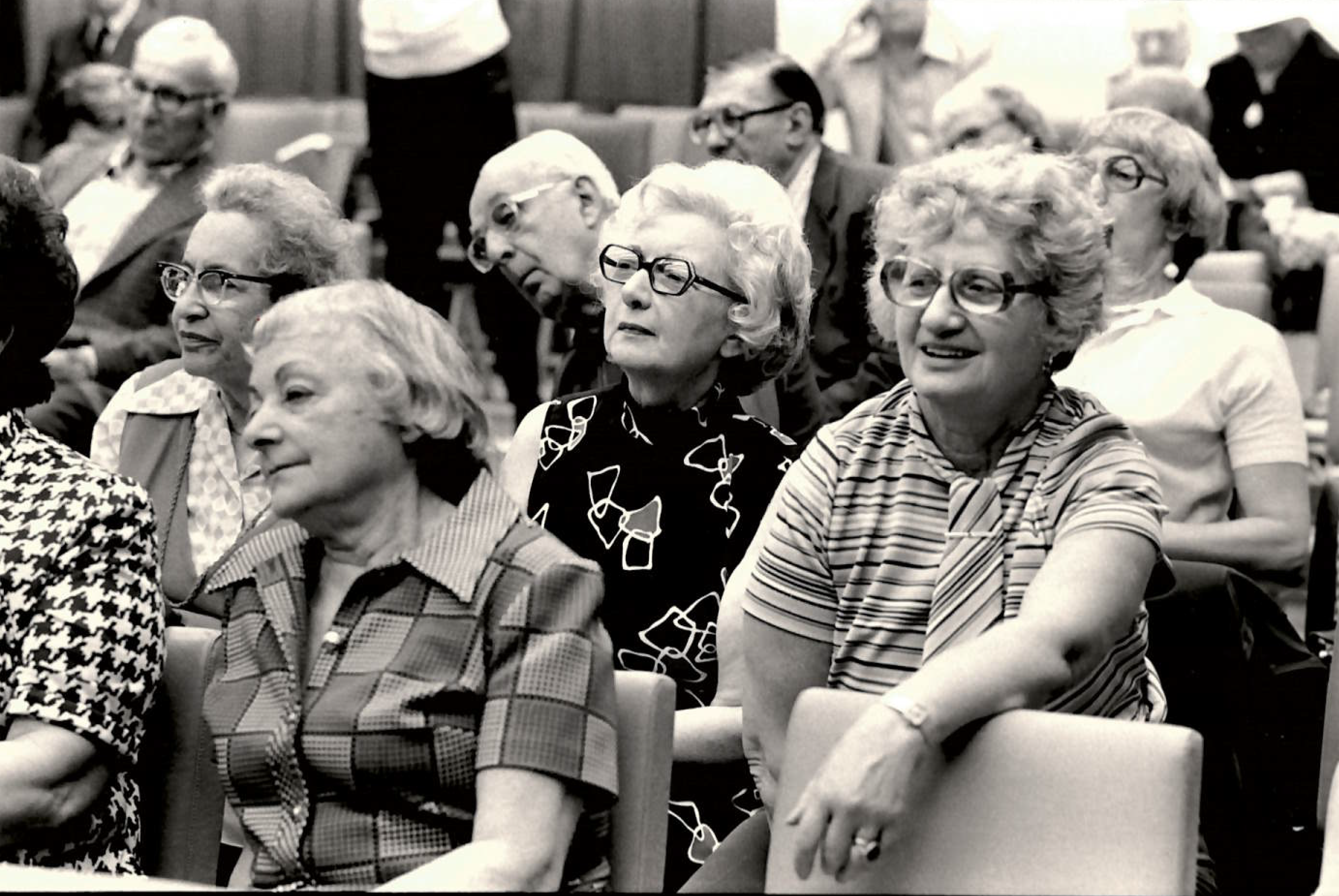 A class for retired persons at Temple University in the 1970s