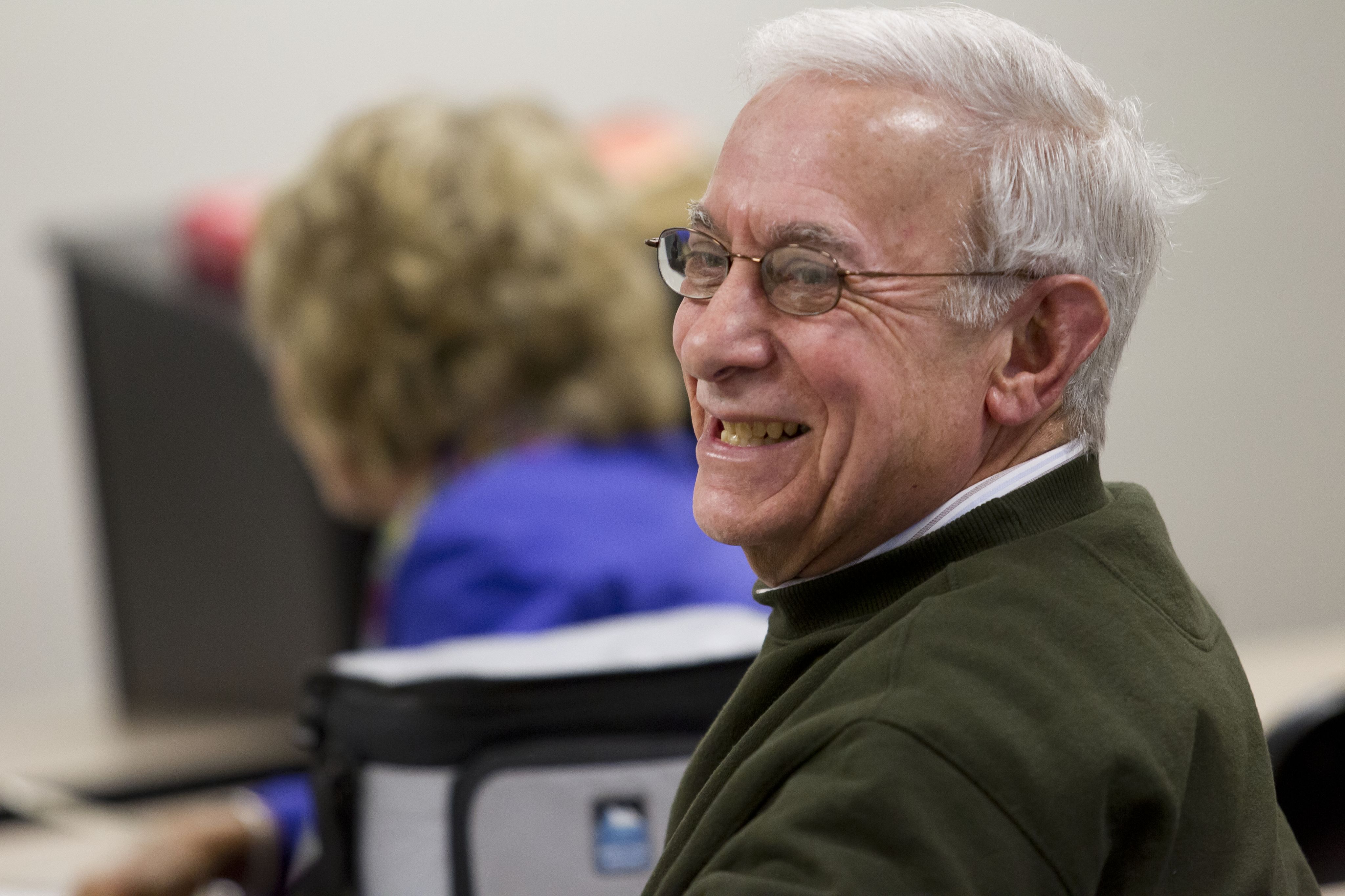 OLLI member enjoying a class