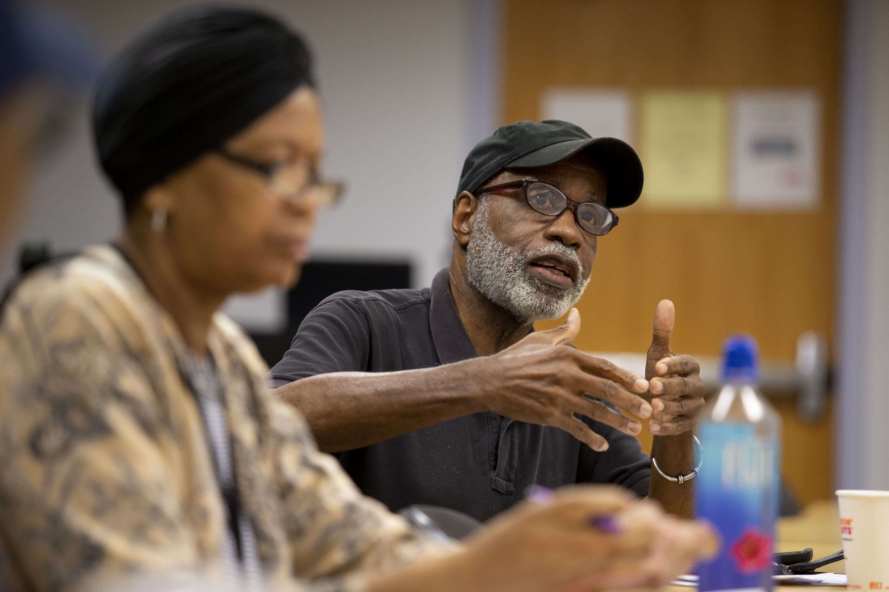 OLLI member engaged in a class