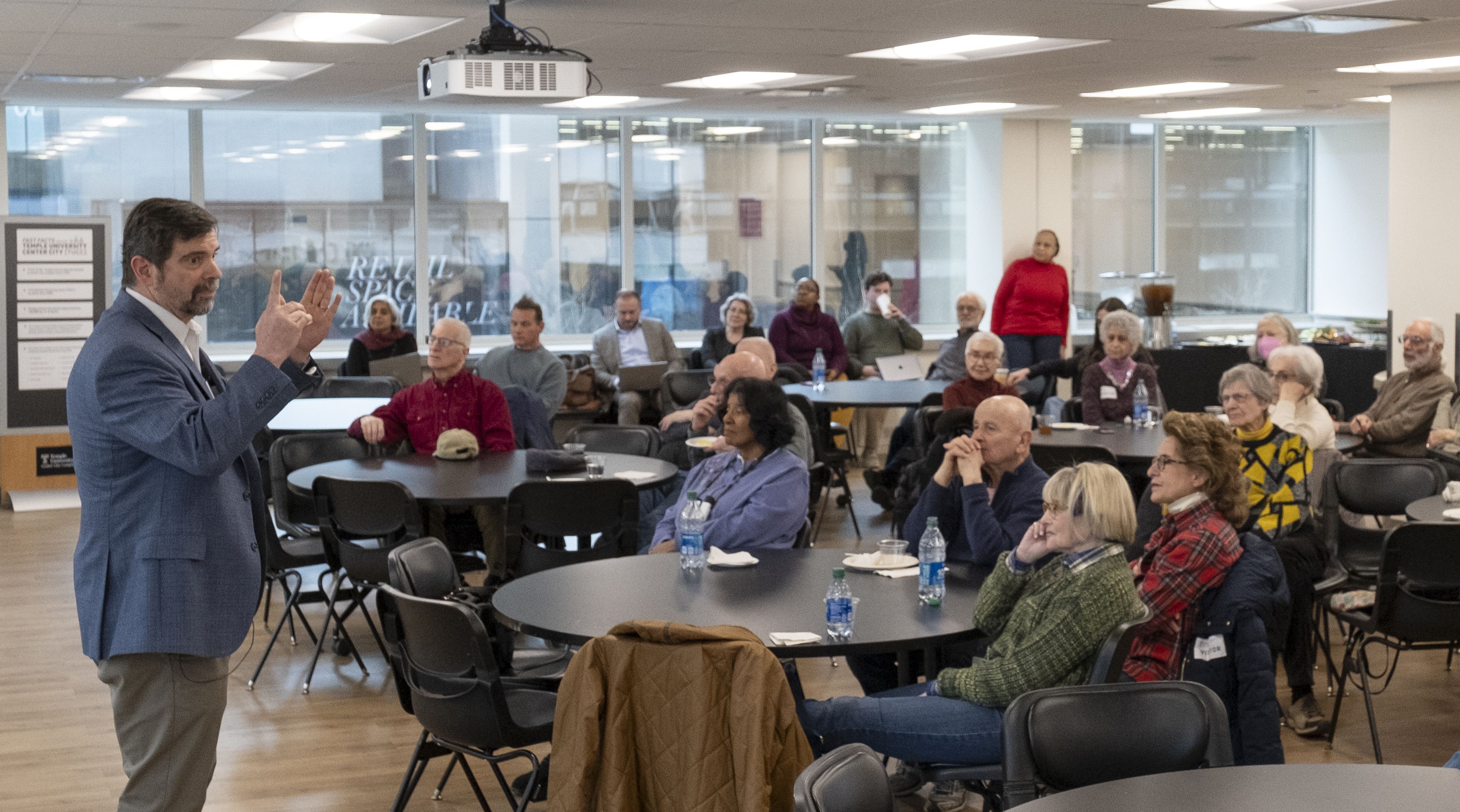 OLLI Instructor Teaching a Course