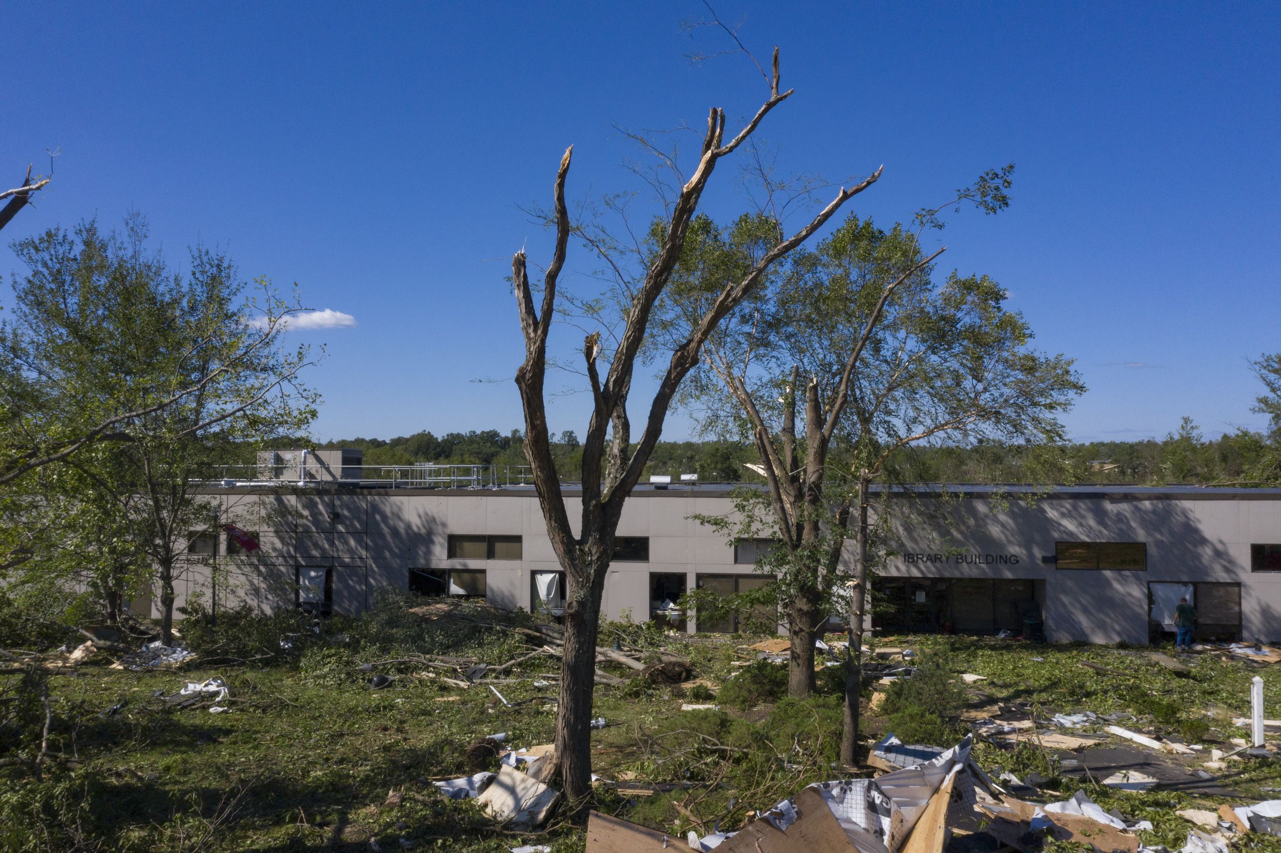 Temple's Ambler campus after Hurricane Ida