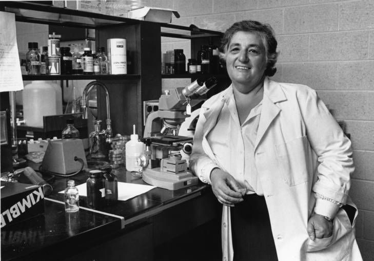 Barbara Brownstein in her biology lab